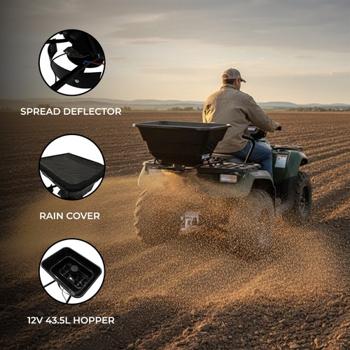 Atv mounted spreader - atv,